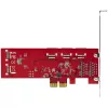 StarTech.com SATA PCIe-kaart - 10-poorts PCIe SATA-uitbreidingskaart - 6 Gbit/s - low-/full-profile - gestapelde SATA-aansluitingen - ASM1062 non-RAID - PCI Express naar SATA-converter/adapter