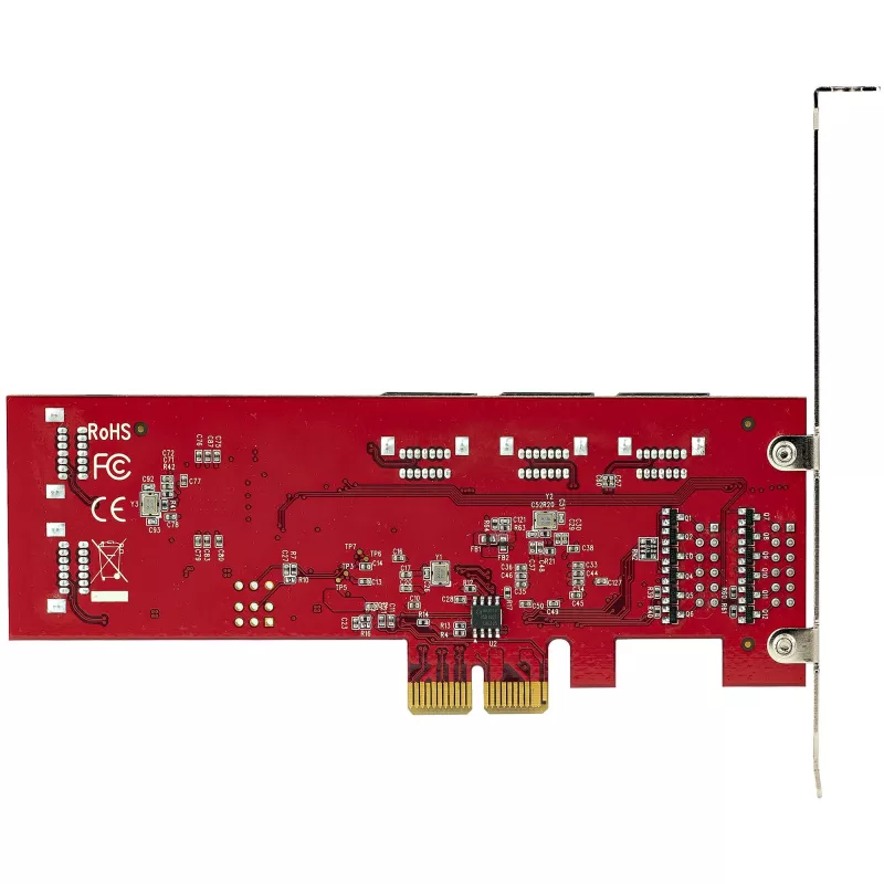 StarTech.com SATA PCIe-kaart - 10-poorts PCIe SATA-uitbreidingskaart - 6 Gbit/s - low-/full-profile - gestapelde SATA-aansluitingen - ASM1062 non-RAID - PCI Express naar SATA-converter/adapter