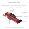 StarTech.com SATA PCIe-kaart - 10-poorts PCIe SATA-uitbreidingskaart - 6 Gbit/s - low-/full-profile - gestapelde SATA-aansluitingen - ASM1062 non-RAID - PCI Express naar SATA-converter/adapter