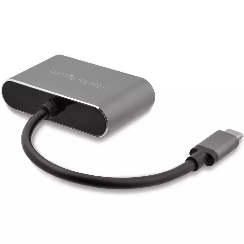 StarTech.com USB-C naar VGA en HDMI-adapter - 2-in-1 - 4K 30Hz - spacegrijs