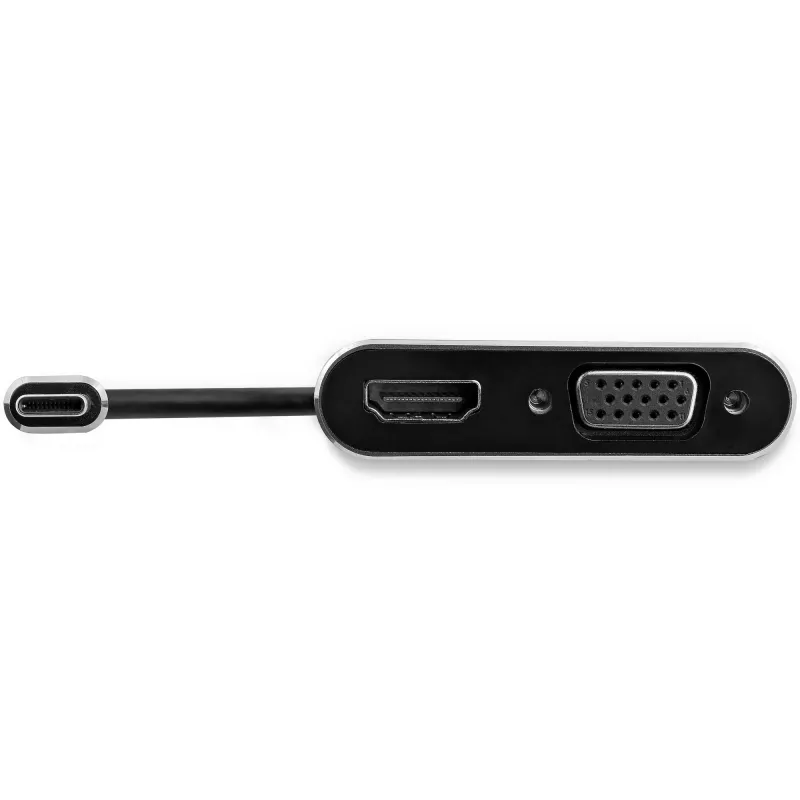 StarTech.com USB-C naar VGA en HDMI-adapter - 2-in-1 - 4K 30Hz - spacegrijs
