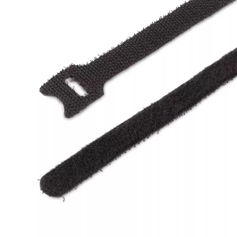 StarTech.com 6in klittenband-kabelbinder – 50-pack – zwart – herbruikbare kabelbinders – verstelbaar en flexibel – kabelorganizer-binder/wikkel voor kabelmanagement – draadlusbinders
