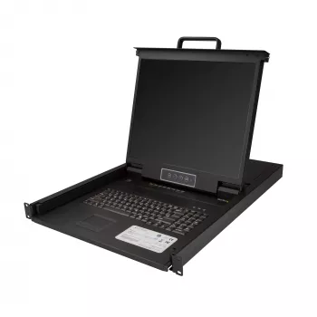 StarTech.com 8-poorts rackmount KVM-console met 1,8 m kabels – Ingebouwde KVM-switch met 19-inch lcd-monitor – Volledig uitgeruste 1-HE-LCD-KV-lade – OSD-KVM – Duurzaam, 50.000 uur MTBF – USB + VGA-ondersteuning