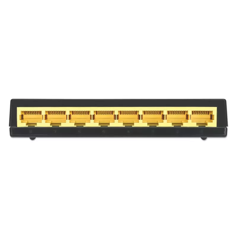 Intellinet 8-poorts Gigabit Ethernet-switch, desktopformaat, kunststof, IEEE 802.3az (Energy Efficient Ethernet), zwart