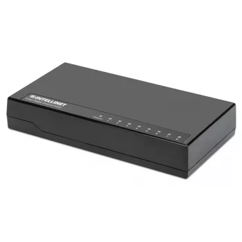 Intellinet 8-poorts Gigabit Ethernet-switch, desktopformaat, kunststof, IEEE 802.3az (Energy Efficient Ethernet), zwart