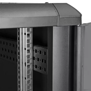 StarTech.com 4-paals 22U serverrack, afsluitbare 19-inch datakast voor computer/AV/IT-apparatuur, kantoor-/thuisnetwerkkast met wielen en verstelbare montagerails