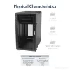 StarTech.com 4-paals 22U serverrack, afsluitbare 19-inch datakast voor computer/AV/IT-apparatuur, kantoor-/thuisnetwerkkast met wielen en verstelbare montagerails
