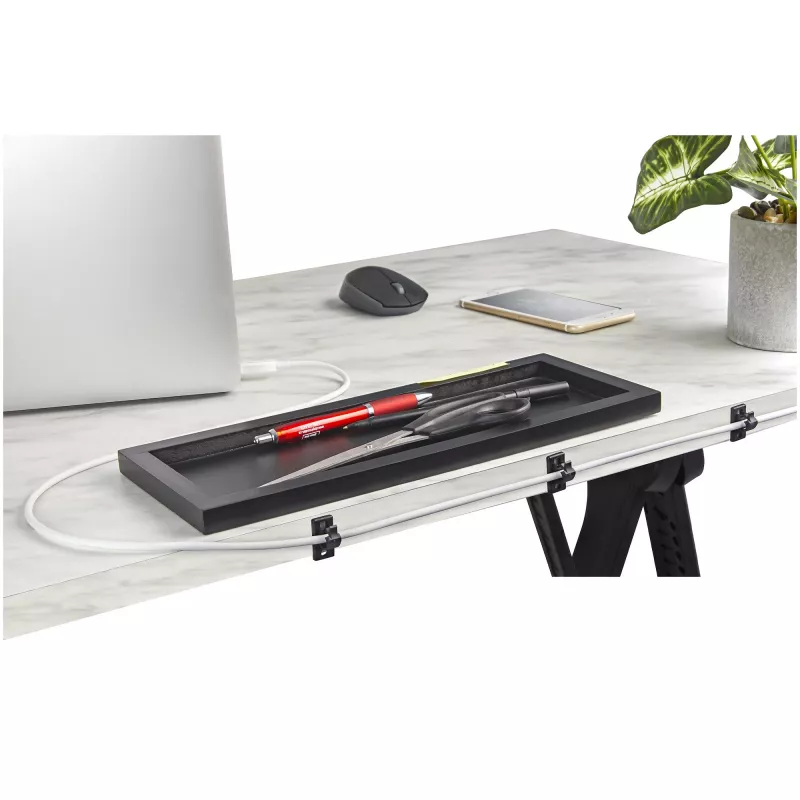 StarTech.com 100 zelfklevende kabelmanagement-clips zwart – netwerk-/ethernet-/bureau-/computerkabelorganizer – zelfklevende kabel-/draadhouder – nylon zelfklevende clip UL/94V-2 brandgetest