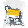 StarTech.com 100 zelfklevende kabelmanagement-clips zwart – netwerk-/ethernet-/bureau-/computerkabelorganizer – zelfklevende kabel-/draadhouder – nylon zelfklevende clip UL/94V-2 brandgetest