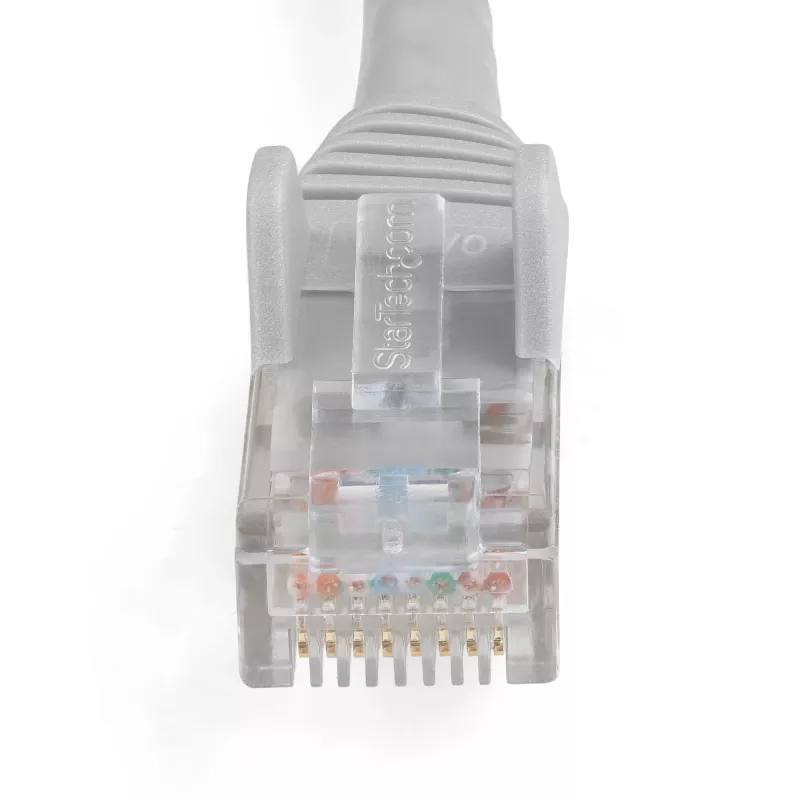 StarTech.com N6LPATCH1MGR CAT6 Ethernet-patchkabel van 1 m, LSZH, 10 Gigabit, 650 MHz, 100 W PoE, RJ45 UTP, zonder haakje, ETL-geverifieerd, 24AWG, grijs