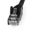 StarTech.com N6LPATCH2MBK CAT6 Ethernet-patchkabel van 2 m, LSZH, 10 Gigabit, 650 MHz, 100 W PoE, RJ45 UTP, zonder haakje, ETL-geverifieerd, 24AWG, zwart
