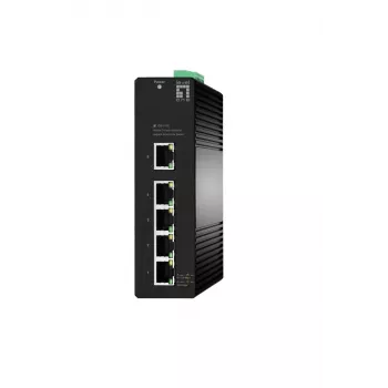 Managed switch LevelOne Hilbert 5-poorts industriële Gigabit Smart Lite switch