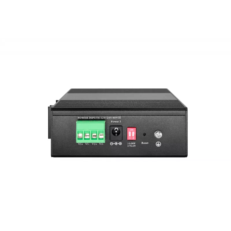 Managed switch LevelOne Hilbert 5-poorts industriële Gigabit Smart Lite switch