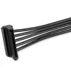 StarTech.com 4x SATA-stroomsplitter-adapterkabel, SATA 15-polig, 4 x SATA, 0,4 m, stekker, bus, zwart