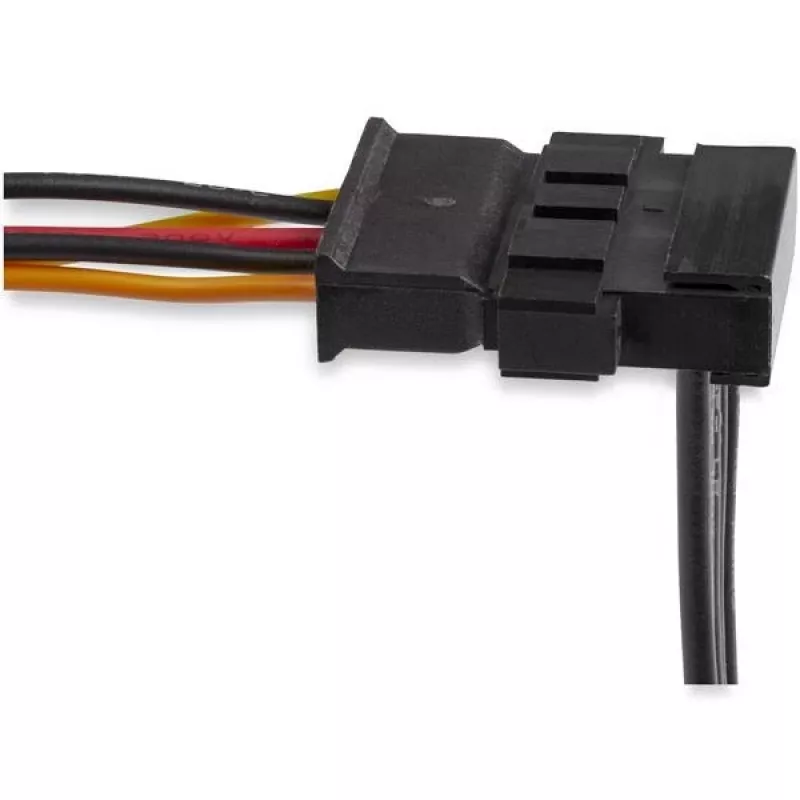 StarTech.com 4x SATA-stroomsplitter-adapterkabel, SATA 15-polig, 4 x SATA, 0,4 m, stekker, bus, zwart