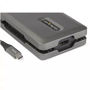 StarTech.com USB-C-multipoort-adapter – USB-C naar 4K 60 Hz HDMI 2.0 – 2-poorts 10 Gbit/s USB-hub – 100 W Power Delivery Pass-Through – GbE – SD/MicroSD – USB Type-C mini-dock – 25 cm kabel