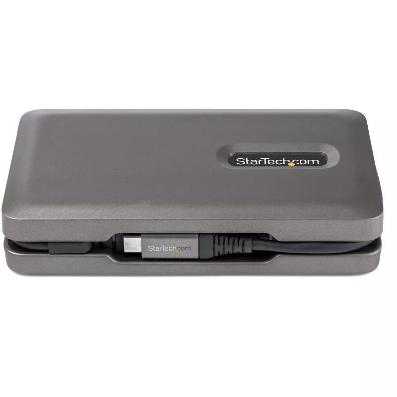StarTech.com USB-C-multipoort-adapter – USB-C naar 4K 60 Hz HDMI 2.0 – 2-poorts 10 Gbit/s USB-hub – 100 W Power Delivery Pass-Through – GbE – SD/MicroSD – USB Type-C mini-dock – 25 cm kabel