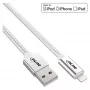 InLine Lightning USB-kabel, voor iPad, iPhone, iPod, zilver/alu 2m MFi-gecertificeerd