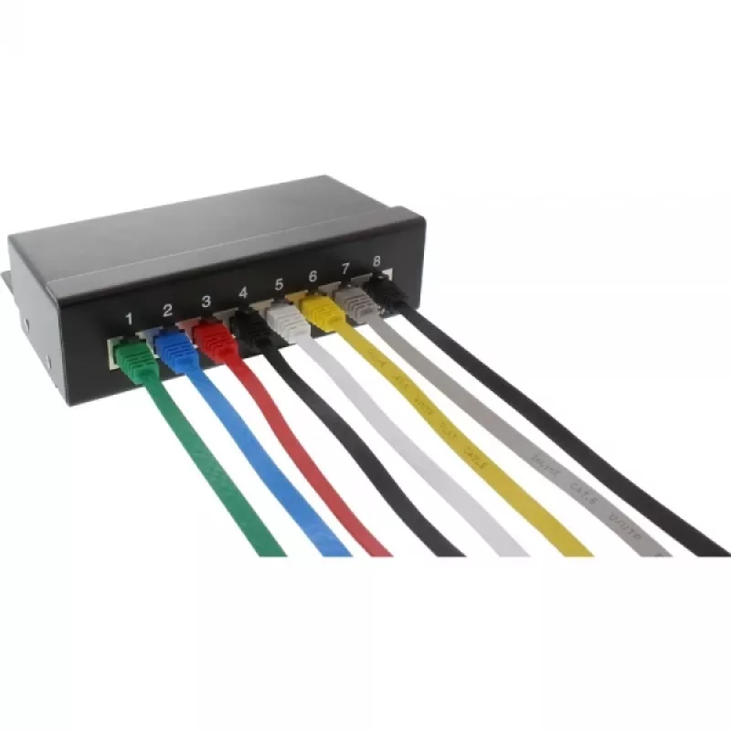 InLine platte ultra-slimme patchkabel U/UTP Cat.6 Gigabit-geschikt zwart 3m