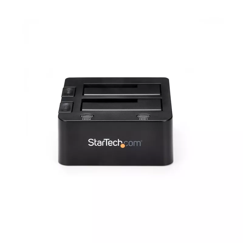 StarTech.com dual-bay USB 3.0 naar SATA harde schijf-dockingstation, USB-harde schijfdock, externe 2,5/3,5 inch SATA I/II/III SSD/HDD dockingstation, hot-swap harde schijf-bay, top-loading