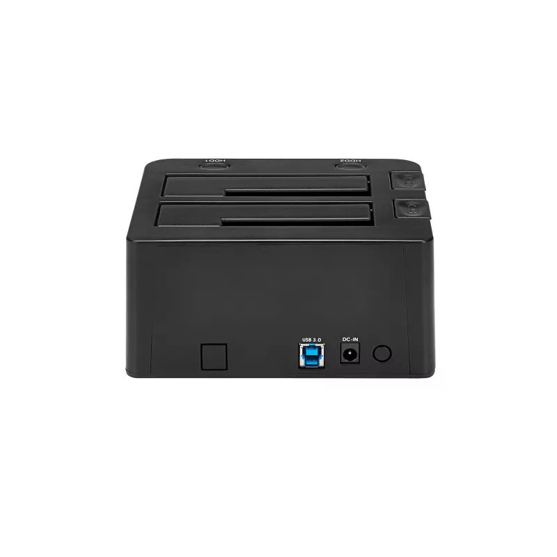StarTech.com dual-bay USB 3.0 naar SATA harde schijf-dockingstation, USB-harde schijfdock, externe 2,5/3,5 inch SATA I/II/III SSD/HDD dockingstation, hot-swap harde schijf-bay, top-loading