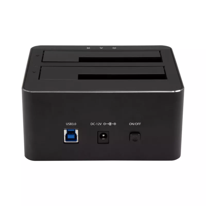 StarTech.com dual-bay USB 3.0 naar SATA harde schijf-dockingstation, USB-harde schijfdock, externe 2,5/3,5 inch SATA I/II/III SSD/HDD dockingstation, hot-swap harde schijf-bay, top-loading