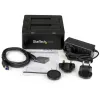 StarTech.com dual-bay USB 3.0 naar SATA harde schijf-dockingstation, USB-harde schijfdock, externe 2,5/3,5 inch SATA I/II/III SSD/HDD dockingstation, hot-swap harde schijf-bay, top-loading