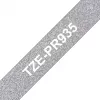 Brother TZE-PR935 labeltape wit op zilver