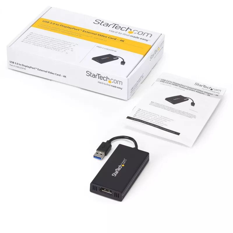 StarTech.com USB 3.0 naar DisplayPort-adapter - DisplayLink gecertificeerd - 4K 30Hz