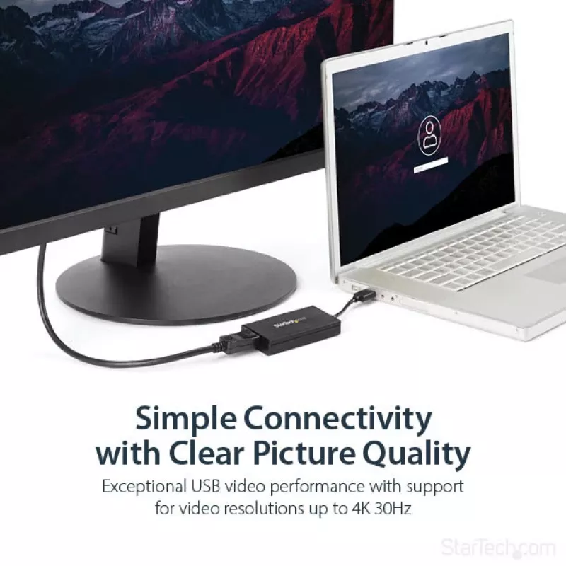StarTech.com USB 3.0 naar DisplayPort-adapter - DisplayLink gecertificeerd - 4K 30Hz