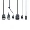 StarTech.com 2-poorts hybride USB-C DisplayPort-kabel KVM-switch, 4K 60Hz, compacte KVM-switch met geïntegreerde 1,8 m USB-A/DisplayPort/audio en 1,2 m USB-C hostkabels, busgevoed – afstandsbedieningstoets/hotkey-omschakeling