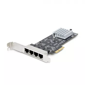StarTech.com 4-poorts 2,5-Gbit/s NBASE-T PCIe-netwerkkaart, Intel I225-V, quad-port computernetwerkkaart, multi-gigabit NIC, PCI Express server-LAN-kaart, desktop-ethernetinterface