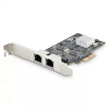 StarTech.com 2-poorts 2.5Gbps NBASE-T PCIe-netwerkkaart, Intel I225-V, dual-port computernetwerkkaart, multi-gigabit NIC, PCI Express server-LAN-kaart, desktop-ethernetinterface