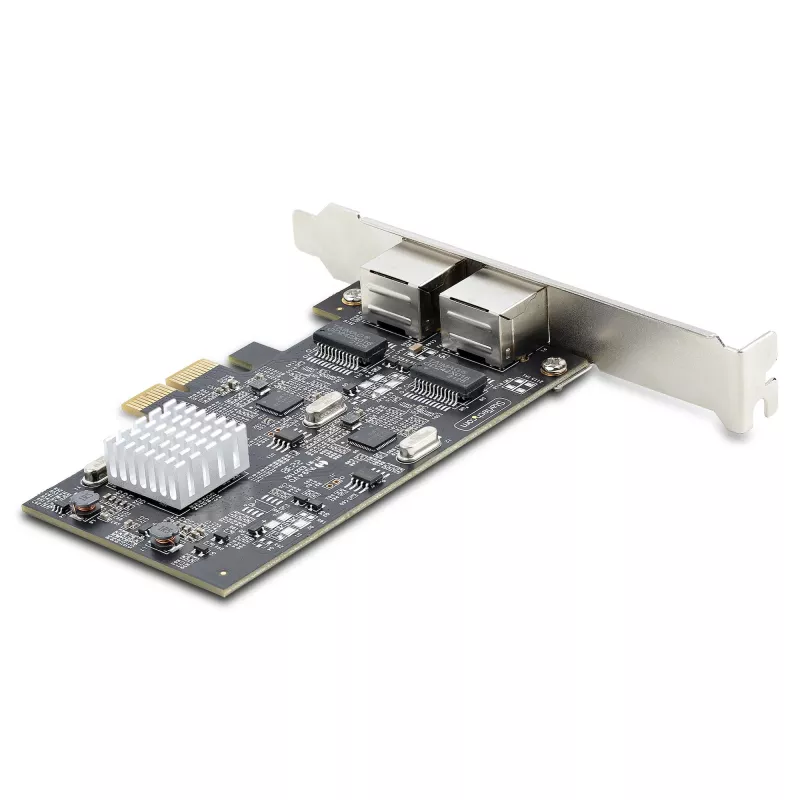 StarTech.com 2-poorts 2.5Gbps NBASE-T PCIe-netwerkkaart, Intel I225-V, dual-port computernetwerkkaart, multi-gigabit NIC, PCI Express server-LAN-kaart, desktop-ethernetinterface