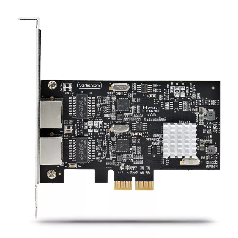 StarTech.com 2-poorts 2.5Gbps NBASE-T PCIe-netwerkkaart, Intel I225-V, dual-port computernetwerkkaart, multi-gigabit NIC, PCI Express server-LAN-kaart, desktop-ethernetinterface