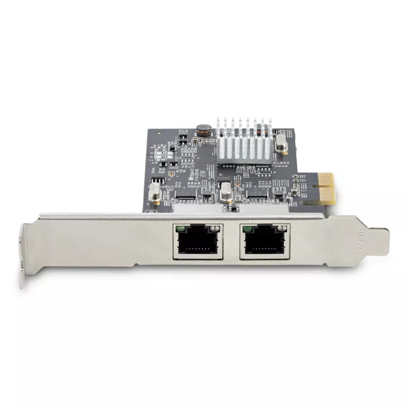 StarTech.com 2-poorts 2.5Gbps NBASE-T PCIe-netwerkkaart, Intel I225-V, dual-port computernetwerkkaart, multi-gigabit NIC, PCI Express server-LAN-kaart, desktop-ethernetinterface