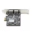 StarTech.com 2-poorts 2.5Gbps NBASE-T PCIe-netwerkkaart, Intel I225-V, dual-port computernetwerkkaart, multi-gigabit NIC, PCI Express server-LAN-kaart, desktop-ethernetinterface
