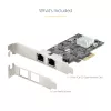 StarTech.com 2-poorts 2.5Gbps NBASE-T PCIe-netwerkkaart, Intel I225-V, dual-port computernetwerkkaart, multi-gigabit NIC, PCI Express server-LAN-kaart, desktop-ethernetinterface
