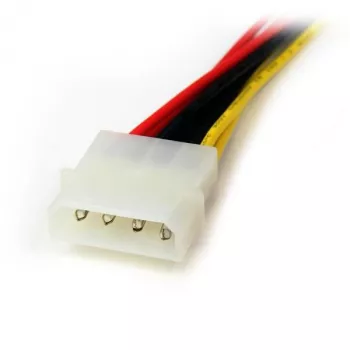 StarTech.com 30,5 cm LP4 naar 2x SATA stroom-Y-kabel-adapter, Molex (4-polig), 2 x SATA 15-polig, 0,304 m, stekker, recht, recht