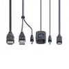 StarTech.com 2-poorts hybride USB-C HDMI-kabel KVM-switch, 4K 60Hz, compacte KVM met 6ft/1,8m USB-A/HDMI/audio & 4ft/1,2m USB-C geïntegreerde hostkabels, busgevoed - afstandsbedieningstoets/hotkey-omschakeling