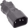 InLine voeding-adapter IEC 60320 C14 / C5, 3-polig, IEC-apparaat / notebook