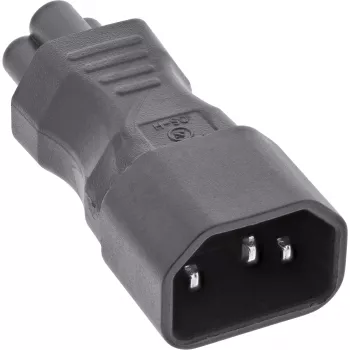 InLine voeding-adapter IEC 60320 C14 / C5, 3-polig, IEC-apparaat / notebook