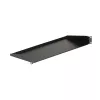 StarTech.com CABSHELF1U 1U serverrackplank, vaste uitkragende plank voor 19-inch rack/kast, 17,7 cm (7 inch) diep, draagvermogen 15 kg (33 lb), met kooimoeren en schroeven, zwart