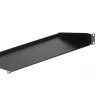 StarTech.com CABSHELF1U 1U serverrackplank, vaste uitkragende plank voor 19-inch rack/kast, 17,7 cm (7 inch) diep, draagvermogen 15 kg (33 lb), met kooimoeren en schroeven, zwart