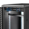 StarTech.com CABSHELF1U 1U serverrackplank, vaste uitkragende plank voor 19-inch rack/kast, 17,7 cm (7 inch) diep, draagvermogen 15 kg (33 lb), met kooimoeren en schroeven, zwart