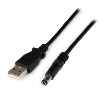 StarTech.com USB naar 5,5 mm stroomkabel – Type N holle stekker – 1 m, 1 m, USB A, holle stekker Type N