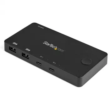 StarTech.com 2-poorts USB-C KVM-switch - 4K 60 Hz HDMI - compacte dual-port UHD USB Type-C desktop mini KVM-switch met USB-C-kabels - busgevoed - MacBook iPad Pro ThinkPad IdeaPad EliteBook