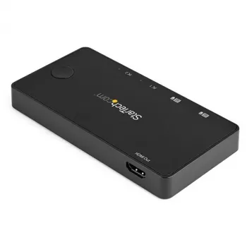 StarTech.com 2-poorts USB-C KVM-switch - 4K 60 Hz HDMI - compacte dual-port UHD USB Type-C desktop mini KVM-switch met USB-C-kabels - busgevoed - MacBook iPad Pro ThinkPad IdeaPad EliteBook
