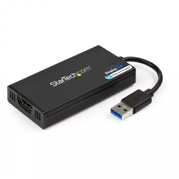 StarTech.com USB 3.0 naar HDMI-adapter - 4K 30Hz Ultra HD - DisplayLink gecertificeerd - USB Type-A naar HDMI display-adapter converter voor monitor - externe video & grafische kaart - Mac & Windows