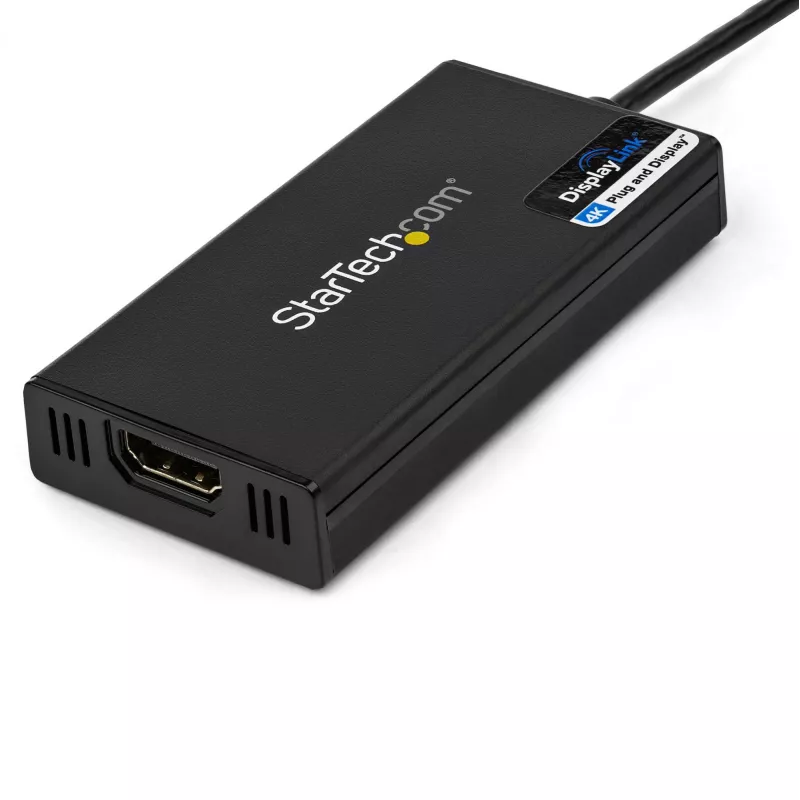 StarTech.com USB 3.0 naar HDMI-adapter - 4K 30Hz Ultra HD - DisplayLink gecertificeerd - USB Type-A naar HDMI display-adapter converter voor monitor - externe video & grafische kaart - Mac & Windows
